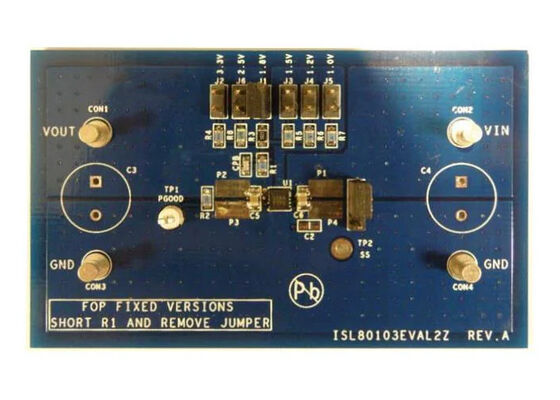 ISL80103EVAL2Z এমবেডেড সলিউশনস সিঙ্গল চ্যানেলস লিনিয়ার ভোল্টেজ রেগুলেটর মূল্যায়ন বোর্ড