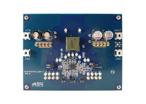 ISL81401EVAL1Z এম্বেডেড সলিউশনস উচ্চ ভোল্টেজ সিঙ্ক্রোনাস বা্ক-বুস্ট কন্ট্রোলার মূল্যায়ন বোর্ড