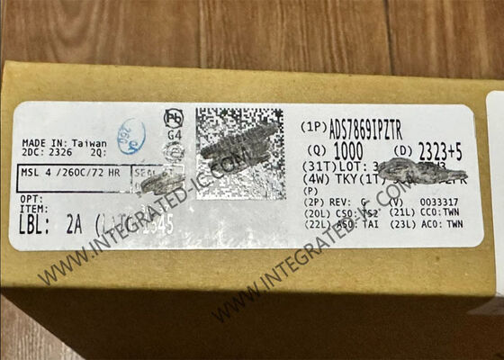 ADS7869IPZTR ইন্টিগ্রেটেড সার্কিট চিপ ১২-চ্যানেল অ্যানালগ মোটর কন্ট্রোল ফ্রন্ট-এন্ড, ১২-বিট রেজোলিউশন এবং নমনীয় ডিজিটাল ইন্টারফেস সহ TQFP100