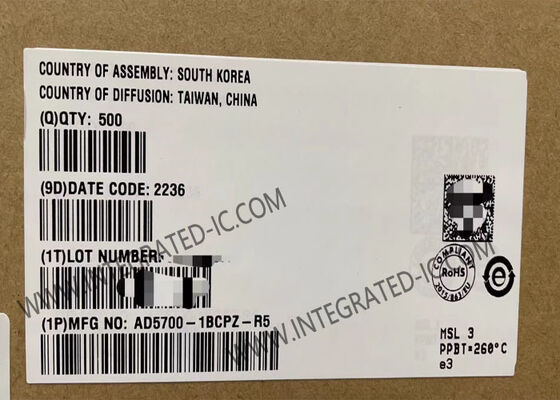 AD5700-1BCPZ ইন্টিগ্রেটেড সার্কিট চিপ 464uA হার্ট শারীরিক স্তর সম্মতি এবং পৃষ্ঠ মাউন্ট সহ কম শক্তির একক-চিপ হার্ট মডেম