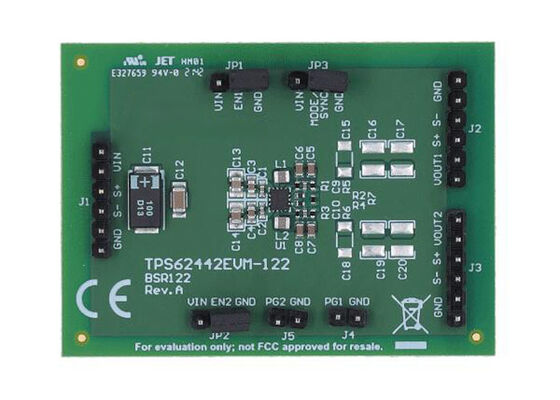 TPS62442EVM-122 এম্বেডেড সলিউশনস TPS6244x-Q1 ডুয়াল স্টেপ-ডাউন কনভার্টার মূল্যায়ন মডিউল