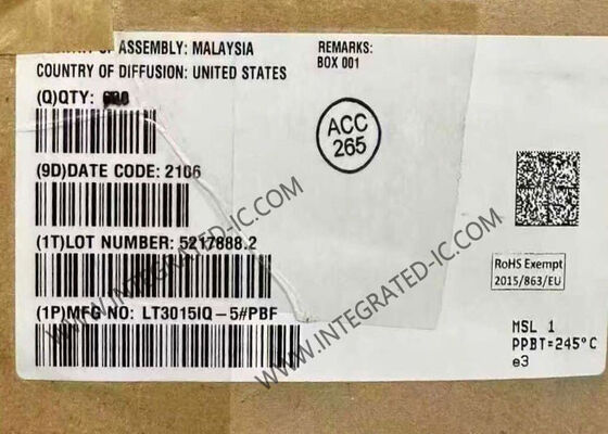 LT3015IQ-5 ইন্টিগ্রেটেড সার্কিট চিপ 1.5A নিম্ন গোলমাল নেতিবাচক রৈখিক নিয়ন্ত্রক যথার্থ বর্তমান সীমা সঙ্গে