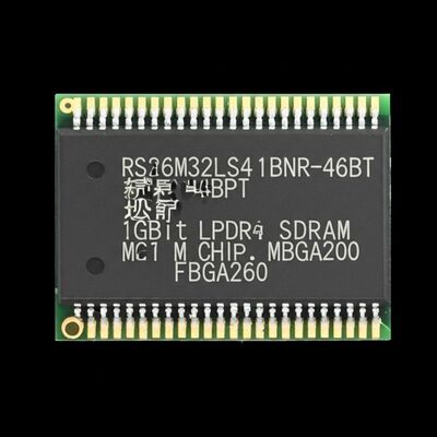 RS256M32LS4D1BNR-46BT মেমরি আইসি চিপ ১ গিগাবিট LPDDR4 SDRAM, ২৫৬ মেগাবাইট x ৩২-বিট কনফিগারেশন এবং FBGA-200 প্যাকেজে ৮.৫৩ GB/s ডেটা ট্রান্সফার রেট সহ