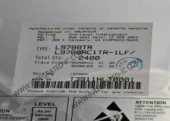 L9780TR সেন্সর আইসি ওয়াইড রেঞ্জ এয়ার ফুয়েল সেন্সর ইন্টারফেস LQFP-48 প্যাকেজে 4.9V ~ 5.1V সরবরাহ ভোল্টেজের সাথে