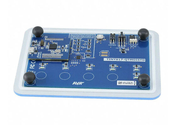 ATTINY817-QTMOISTD এম্বেডেড সলিউশনস AVR ATtiny FuSa টাচ ক্যাপাসিটিভ সেন্সর মূল্যায়ন বোর্ড