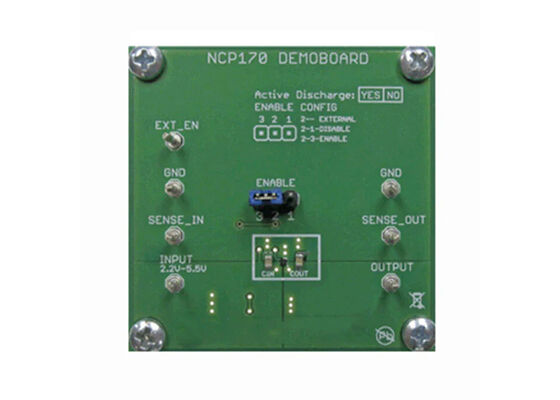 NCP170AXV360GEVB এমবেডেড সলিউশন 3.6V 1-চ্যানেল লিনিয়ার ভোল্টেজ নিয়ন্ত্রক মূল্যায়ন বোর্ড