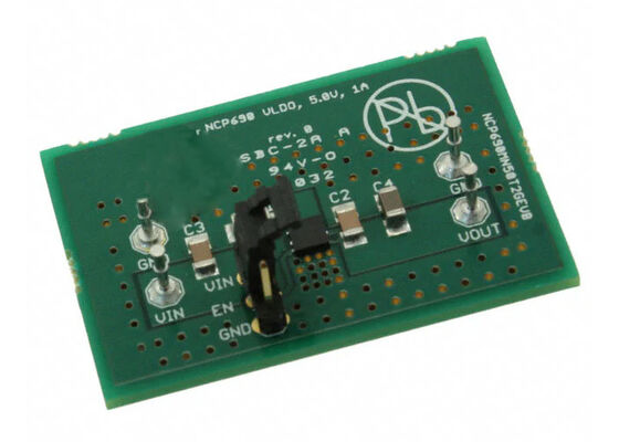 NCP690MN50T2GEVB এম্বেডেড সলিউশনস একক চ্যানেল ৫V লিনিয়ার ভোল্টেজ রেগুলেটর মূল্যায়ন বোর্ড