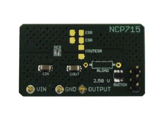NCP715MXTBGEVB এমবেডেড সলিউশন 50mA 6V থেকে 24V লিনিয়ার ভোল্টেজ নিয়ন্ত্রক মূল্যায়ন বোর্ড