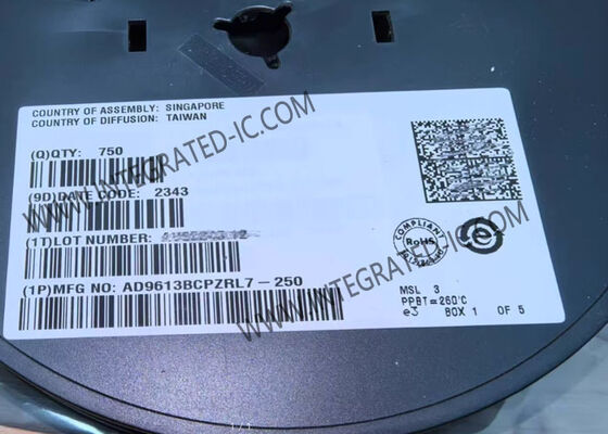 AD9613BCPZRL7-250 ইন্টিগ্রেটেড সার্কিট চিপ 12-বিট ডুয়াল চ্যানেল এনালগ টু ডিজিটাল কনভার্টার 250 এমএস / সেকেন্ড স্যাম্পলিং রেট সহ