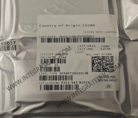 MIMXRT1062CVL5B 32-বিট একক-কোর ৫২৮MHz মাইক্রোকন্ট্রোলার MCU, 196-LFBGA প্যাকেজে