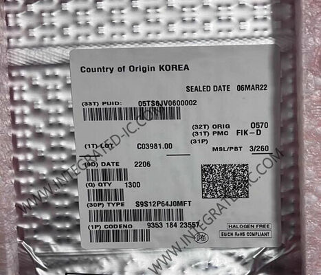 S9S12P64J0MFT 32MHz 16-বিট HCS12 মাইক্রোকন্ট্রোলার MCU, অটোমোটিভ অ্যাপ্লিকেশনের জন্য 64 kB ফ্ল্যাশ মেমরি সহ