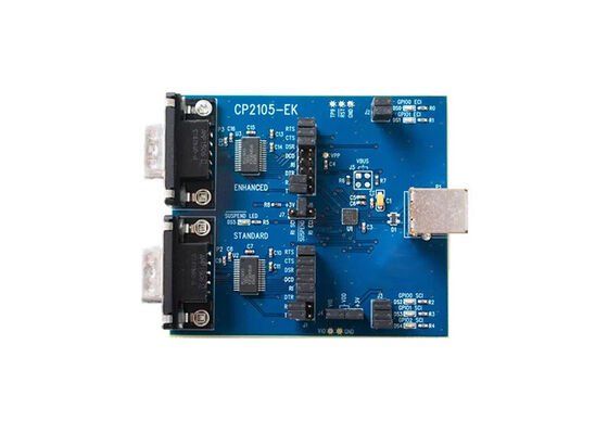 CP2105EK এম্বেডেড সলিউশন ডুয়াল USB 2.0 থেকে UART ব্রিজ ইন্টারফেস মূল্যায়ন বোর্ড