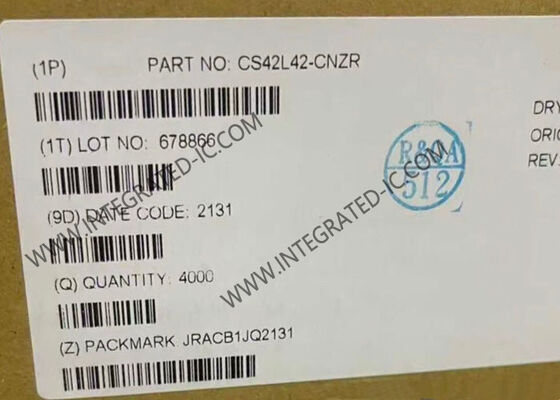 CS42L42-CNZR কম-পাওয়ার অডিও কোডেক উচ্চ-ডাইনামিক রেঞ্জ এবং MIPI সাউন্ডওয়্যার ইন্টারফেস সহ