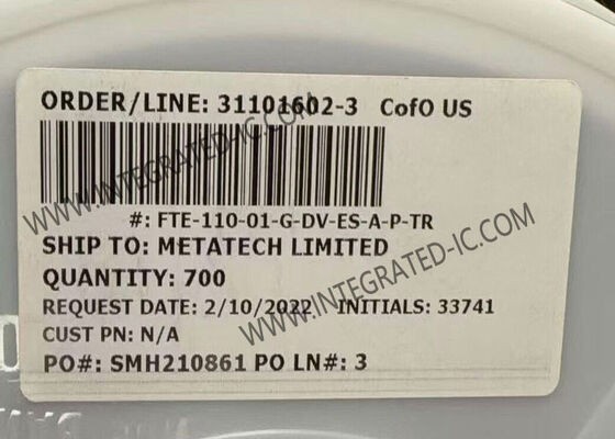 FTE-110-01-G-DV-ES-A-P-TR 20 অবস্থান 0.80 মিমি পিচ পৃষ্ঠ মাউন্ট হেডার সংযোগকারী টার্মিনাল স্ট্রিপ বোর্ড-টু-বোর্ড অ্যাপ্লিকেশনের জন্য