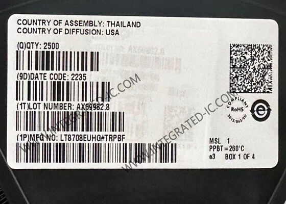 LT8708EUHG ইন্টিগ্রেটেড সার্কিট চিপ ৮০ ভোল্ট বিডাইরেকশনাল বক-বুস্ট ডিসি/ডিসি কন্ট্রোলার ৪০০ কিলোহার্টজ সুইচিং ফ্রিকোয়েন্সি সহ