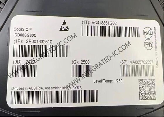 IDD08SG60C 600V 8A CoolSiC শটকি ডায়োড ইন্টিগ্রেটেড সার্কিট চিপ সর্বনিম্ন ডিভাইস ক্যাপাসিটি সহ