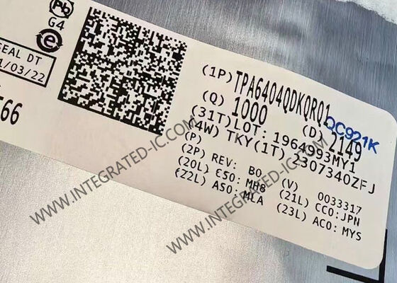 TPA6404QDKQRQ1 ইন্টিগ্রেটেড সার্কিট চিপ 45W 4-চ্যানেল অটোমোটিভ গ্রেড ক্লাস-ডি অডিও এম্প্লিফায়ার
