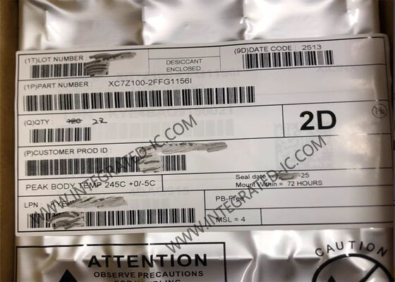 XC7Z100-2FFG1156I FPGA Zynq-7000 সিস্টেম অন চিপ ডুয়াল-কোর এআরএম কর্টেক্স-এ 9, 444000 LE এবং 766 মেগাহার্টজ গতি সহ