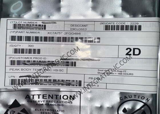 215K লজিক সেল, 13 Mb ব্লক RAM, এবং 1.2V–3.3V I/O ভোল্টেজ সহ XC7A75T-2FGG484I FPGA