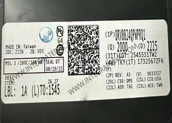 DRV8824QPWPRQ1 ইন্টিগ্রেটেড সার্কিট চিপ 47V 1.6A অটোমোটিভ বাইপোলার স্টেপার মোটর ড্রাইভার