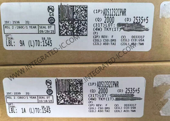 ADS1232IPWR 24-বিট 2-চ্যানেল ডেল্টা-সিগমা এডিসি ইন্টিগ্রেটেড সার্কিট চিপ ব্রিজ সেন্সরের জন্য