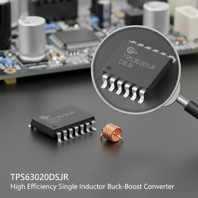 TPS63020DSJR উচ্চ দক্ষতা 4A আউটপুট কারেন্ট 2.4MHz সুইচিং ফ্রিকোয়েন্সি বাক-বুস্ট কনভার্টার ইন্টিগ্রেটেড সার্কিট চিপ