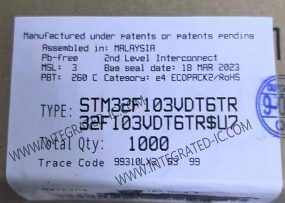 STM32F103VDT6TR মাইক্রোকন্ট্রোলার এমসিইউ হাই পারফরম্যান্স 32-বিট 72MHz এআরএম কর্টেক্স-এম 3 এমসিইউ