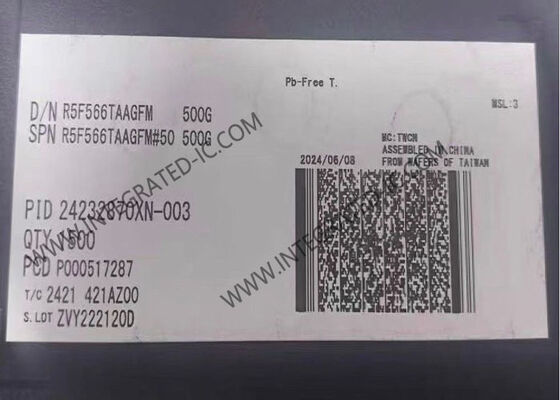 মাইক্রোকন্ট্রোলার MCU R5F566TAAGFM একক শেষ 32-বিট RX মাইক্রোকন্ট্রোলার IC