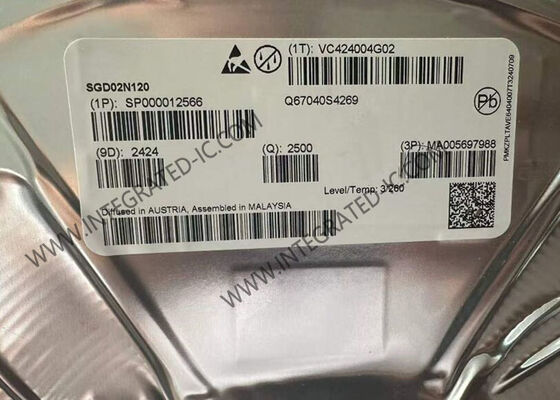 SGD02N120 1200V 2A আইজিবিটি ট্রানজিস্টর TO-252-3 প্যাকেজে - হাই ভোল্টেজ পাওয়ার সেমিকন্ডাক্টর চিপ