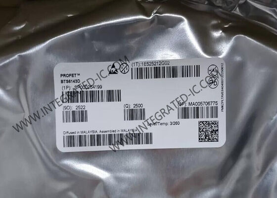 স্বয়ংচালিত অ্যাপ্লিকেশনের জন্য BTS6143D ইন্টিগ্রেটেড সার্কিট চিপ হাই সাইড পাওয়ার সুইচ 8mOhm Rds অন এবং 5.5V থেকে 38V ভোল্টেজ রেঞ্জ সহ