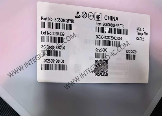 SC5008QFNR ইন্টিগ্রেটেড সার্কিট চিপ 15W পাওয়ার স্টেজ আইসি ভোল্টেজ/কারেন্ট ডিমোডুলেশন সহ WPC QI 1.3 এবং 2.0 কমপ্লায়েন্ট ওয়্যারলেস পাওয়ার ট্রান্সমিটারের জন্য