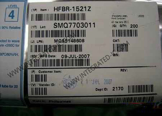 HFBR-1521Z ইন্টিগ্রেটেড সার্কিট চিপ 5MBd লিঙ্ক ট্রান্সমিটার 660nm তরঙ্গদৈর্ঘ্য এবং RoHS সম্মত