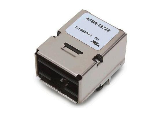 AFBR-5972Z 650nm তরঙ্গদৈর্ঘ্যের ট্রান্সিভার 125MBd ডেটা রেট এবং বহুমুখী-লিঙ্ক সংযোগকারী সহ