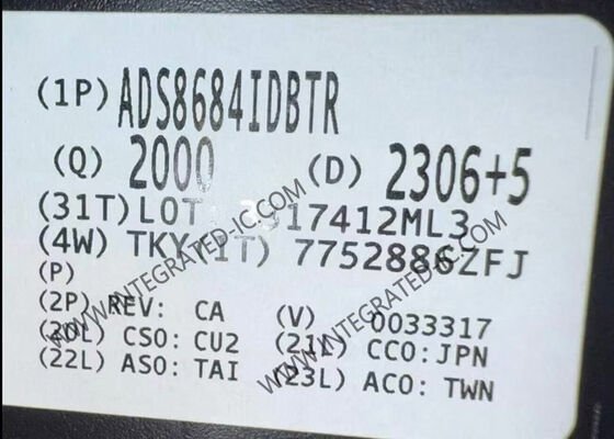 ADS8684IDBTR 16-Bit 500kSPS SAR Analog-To-Digital Converter Integrated Circuit Chip TSSOP-38