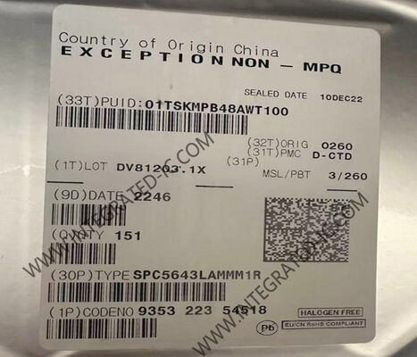 SPC5643LAMMM1R 32 বিট ডুয়াল-কোর 120MHz Qorivva মাইক্রোকন্ট্রোলার 1MB ফ্ল্যাশ মেমরি সহ