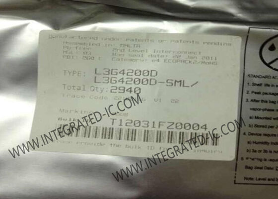 L3G4200D লো পাওয়ার ৩-অ্যাক্সিস অ্যাঙ্গুলার রেট সেন্সর ডিজিটাল ইন্টারফেস এবং আল্ট্রা-স্টেবল পারফরম্যান্স সহ