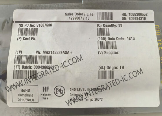 ইন্টিগ্রেটেড সার্কিট চিপ MAX14883EASA 1Mbps 130mV CAN ট্রান্সিভার IC SOIC8
