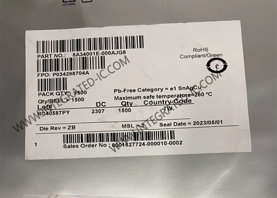 ইন্টিগ্রেটেড সার্কিট চিপ 8A34001E-000AJG8 আট চ্যানেল সিস্টেম সিঙ্ক্রোনাইজার IEEE 1588 এর জন্য