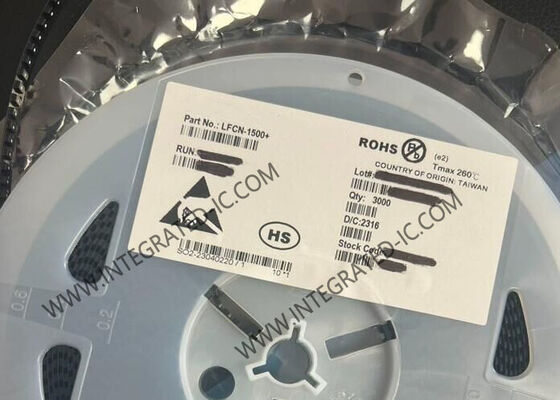 LFCN-1500 ইন্টিগ্রেটেড সার্কিট চিপ LTCC লো পাস ফিল্টার 0Hz থেকে 1.5GHz ফ্রিকোয়েন্সি এবং 50Ω প্রতিরোধের সাথে