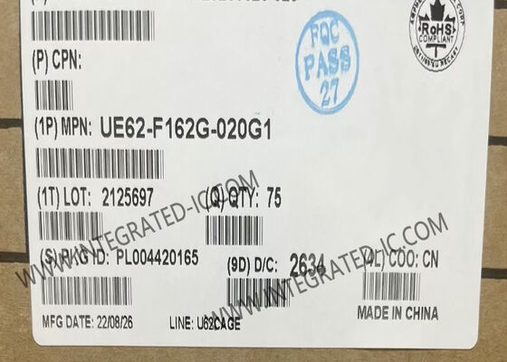 UE62-F162G-020G1 সংযোগকারী OSFP 1x1 9.5Mm উচ্চ এক্সট্রুডেড তাপ সিঙ্ক সহ নিম্ন প্রোফাইল কেজ