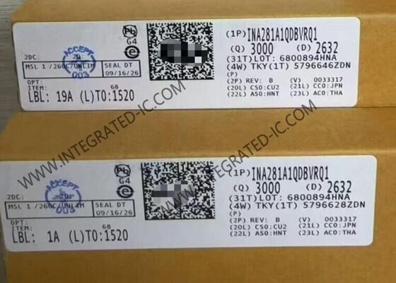 ইন্টিগ্রেটেড সার্কিট চিপ INA281A1QDBVRQ1 1.3MHz অটোমোটিভ কারেন্ট সেন্স এম্প্লিফায়ার