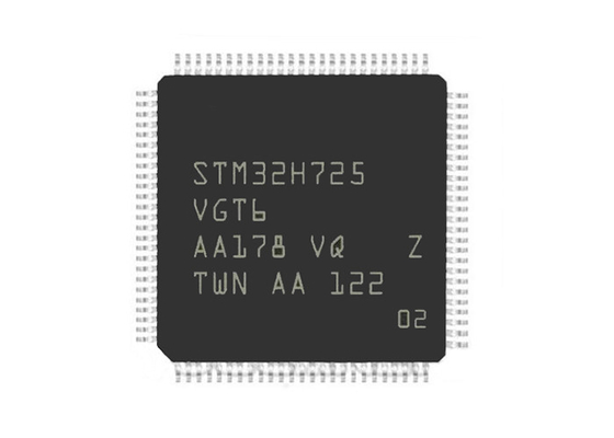 ইন্টিগ্রেটেড সার্কিট চিপ STM32H725VGT6 ARM মাইক্রোকন্ট্রোলার IC STM32H725 LQFP100