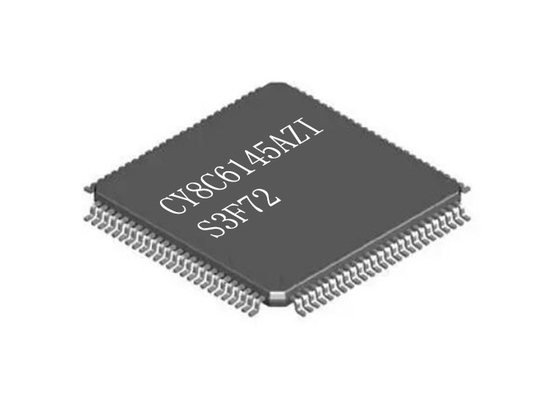ডুয়াল CPU মাইক্রোকন্ট্রোলার IC CY8C6145AZI-S3F72 সারফেস মাউন্ট LQFP100 কম শক্তি
