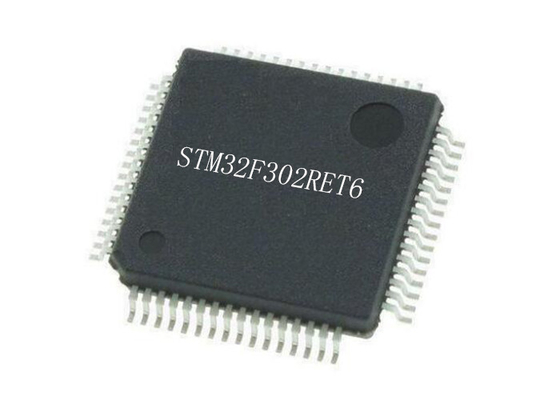 LQFP64 ARM Cortex M4 STM32F302RET6 32Bit একক কোর 72MHz মাইক্রোকন্ট্রোলার চিপ