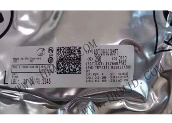 ICs চিপ ADC32RF80IRMPT ডুয়াল-চ্যানেল 3-GSPS টেলিকম রিসিভার এবং ফিডব্যাক ডিভাইস