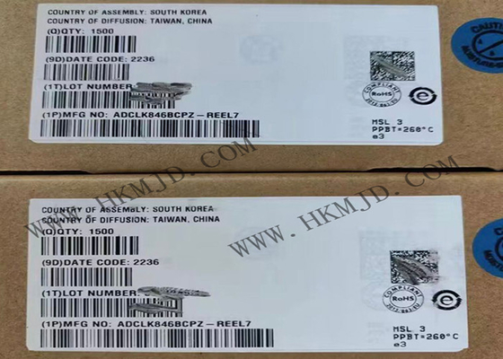 ইন্টিগ্রেটেড সার্কিট চিপ ADCLK846BCPZ 1.8 V লো পাওয়ার ক্লক ফ্যানআউট বাফার 24-WFQFN