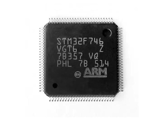 একক কোর STM32F746VGT6 মাইক্রোকন্ট্রোলার MCU 100LQFP 216MHz মাইক্রোকন্ট্রোলার চিপ