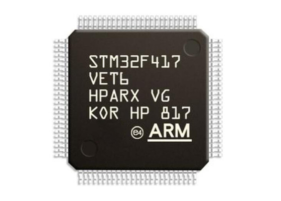 একক কোর STM32F417VET6 মাইক্রোকন্ট্রোলার MCU 100LQFP ARM Cortex-M4 512KB ফ্ল্যাশ