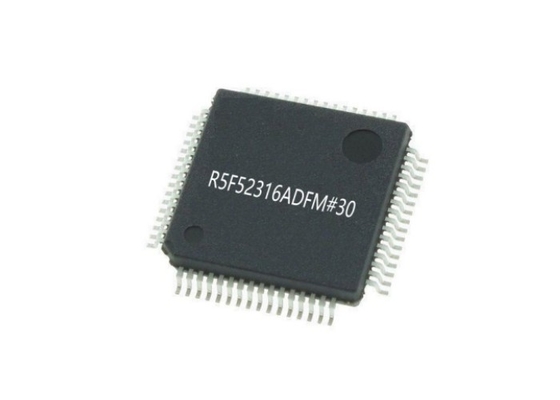 মাইক্রোকন্ট্রোলার MCU R5F52316ADFM#30 256KB 32-বিট RXv2 CPU কোর 64-LFQFP