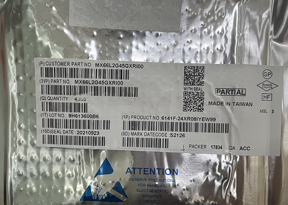 IC চিপ 24-TBGA সারফেস মাউন্ট MX66L2G45GXRI00 2Gbit ফ্ল্যাশ বা মেমরি আইসি